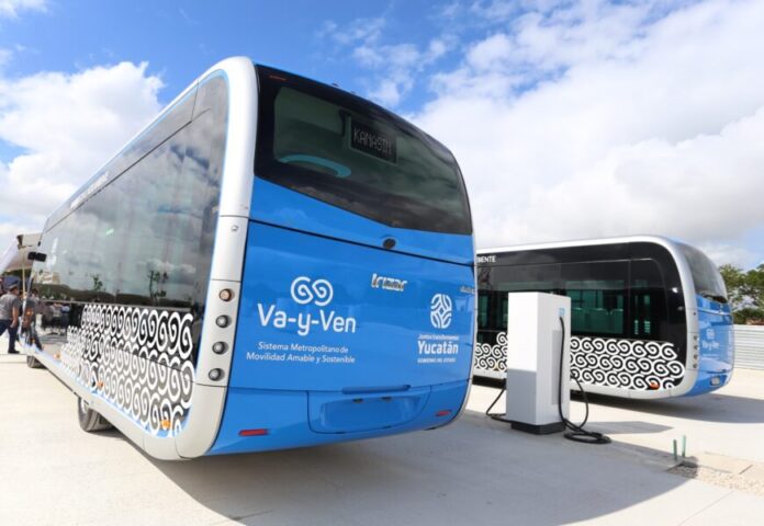 Los autobuses 100% eléctricos formarán parte de la nueva ruta del sistema de transporte 
